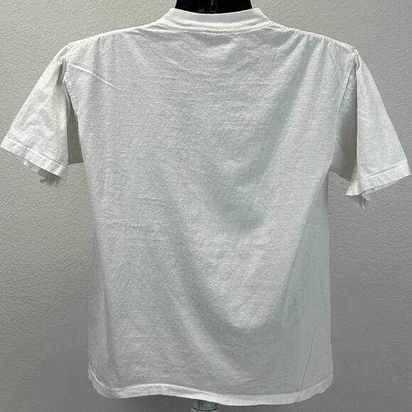 Vintage Prathers Tavern Cardiff Wales T Shirt Mens L Large White 90s Welsh USA - Picture 3 of 15